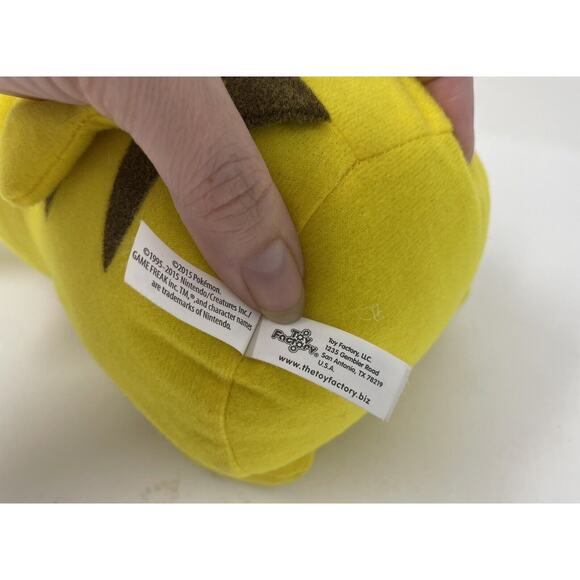 2015 Pikachu Pokemon Toy‎ Factory Plush Stuffed Animal 8" - Picture 8 of 8